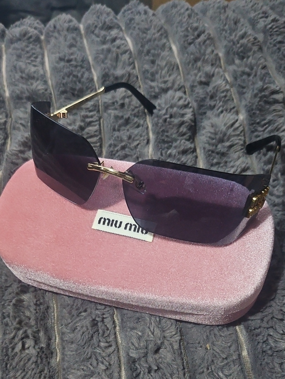 Miu Miu Runway Frameless Sunglasses (Model SMU54Y). - Picture 3 of 15